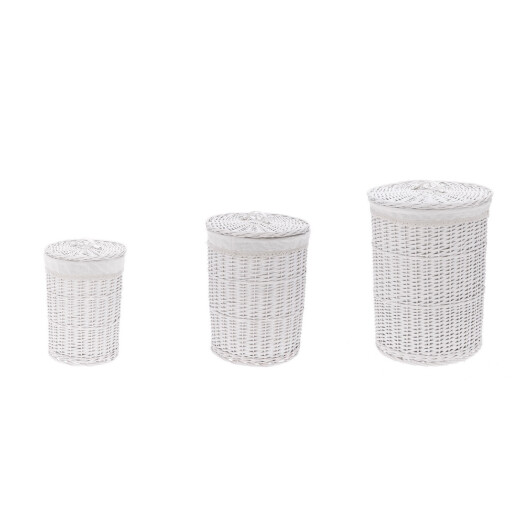 Set 3 cosuri rufe albe 29,5 x 40, 36 x 48, 43 x 56 cm