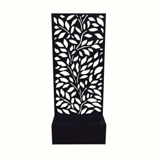 Jardiniera flori fier negru 50 x 22 x 120 cm