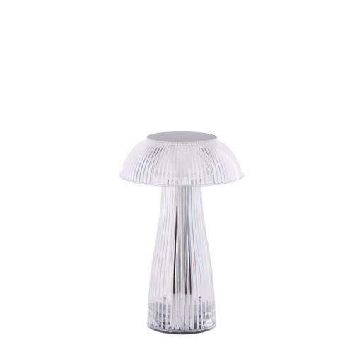 Veioza cu control tactil, plastic transparent 17,5 x 24,5 cm