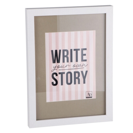 Set 2 rame foto perete mdf maro, alb 50 x 70 cm