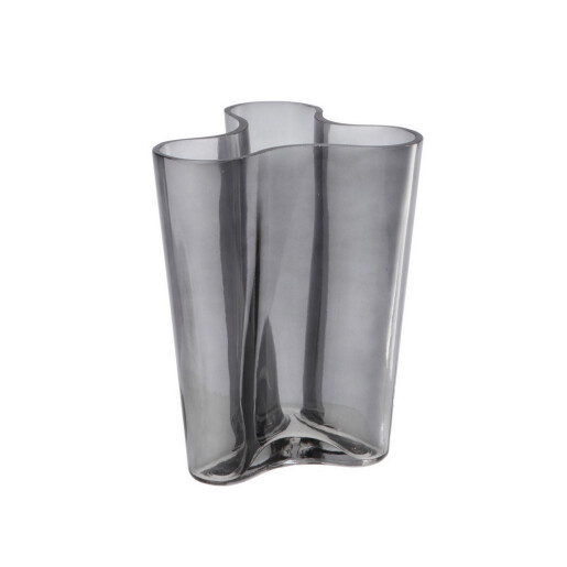 Vaza flori sticla gri 18 x 14 x 20 cm