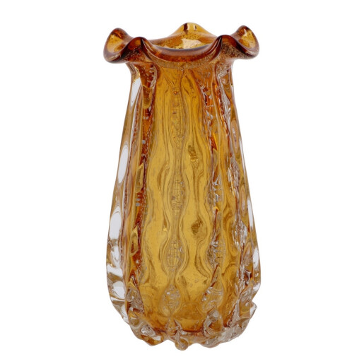 Vaza flori sticla maro 16 x 33,5 cm