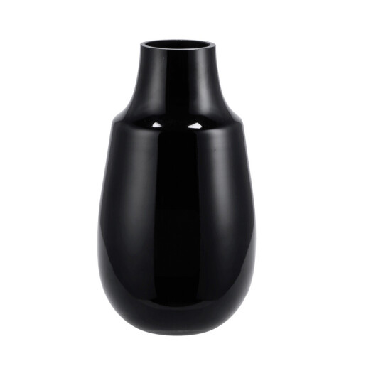 Vaza flori sticla neagra 14,5 x 27 cm