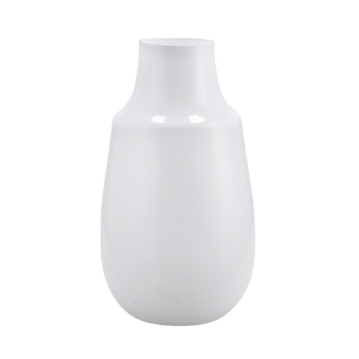Vaza flori sticla alba 14,5 x 27 cm
