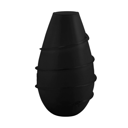 Vaza flori sticla neagra 15,5 x 28 cm