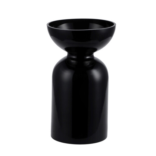 Vaza flori sticla neagra 15 x 24,5 cm