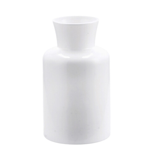 Vaza flori sticla alba 15 x 26 cm