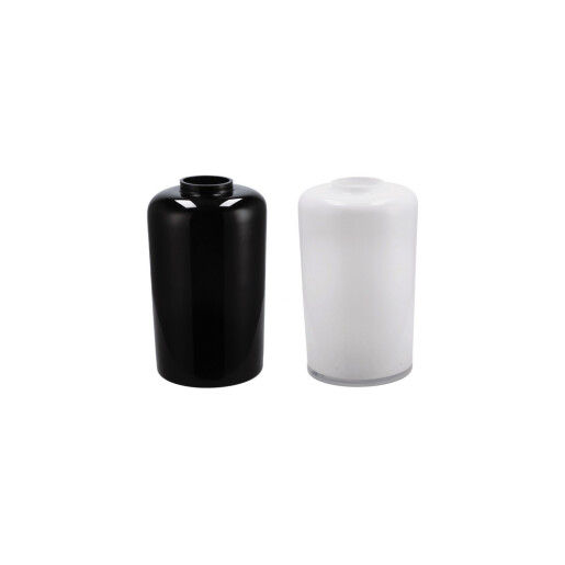 Set 2 vaze flori sticla alba neagra 22,5 x 35,5 cm