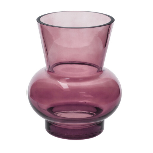 Vaza flori sticla violet Andy 15 x 18 cm