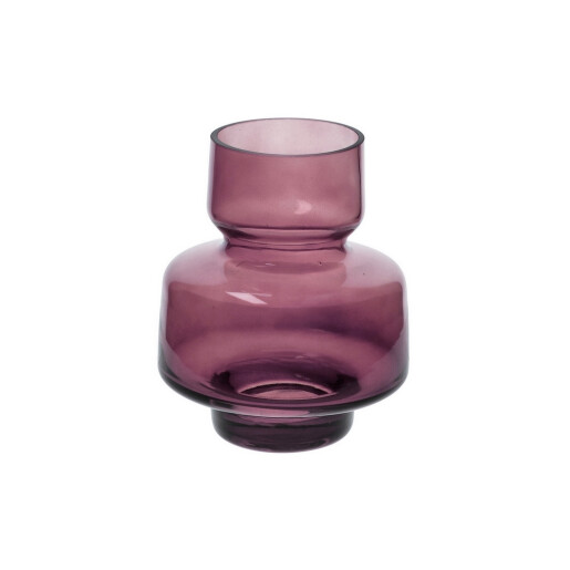 Vaze flori sticla violet 14 x 15 cm