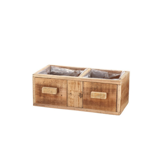 Ghiveci flori lemn maro 40 x 20 x 15 cm