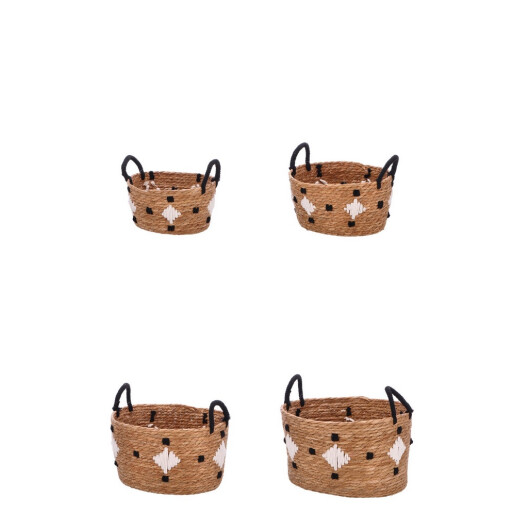 Set 4 cosuri depozitare 28 x 22 x 19 cm, 30 x 25 x 22 cm, 35 x 30 x 25 cm, 40 x 33 x 30 cm