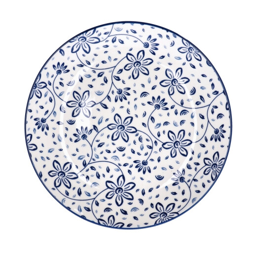 Set 4 farfurii portelan multicolor 19 cm