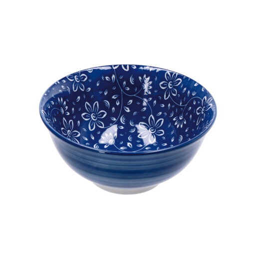 Set 4 boluri portelan multicolor 15 x 7 cm