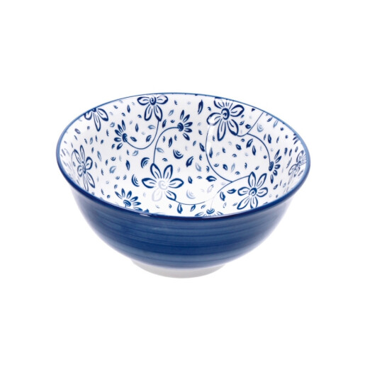 Set 4 boluri portelan multicolor 15 x 7 cm