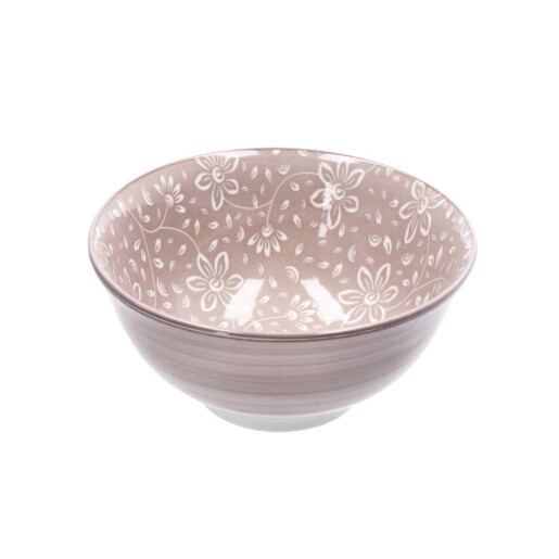 Set 4 boluri portelan multicolor 15 x 7 cm