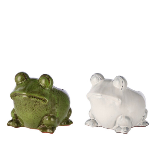 Set 2 ghivece flori ceramica Broscute  27 x 24 x 23 cm