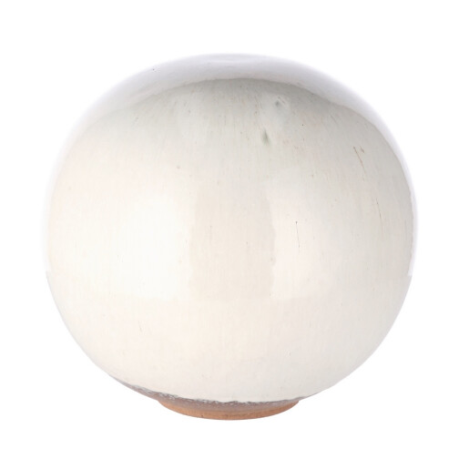Sfera decorativa ceramica alba 30,5 cm