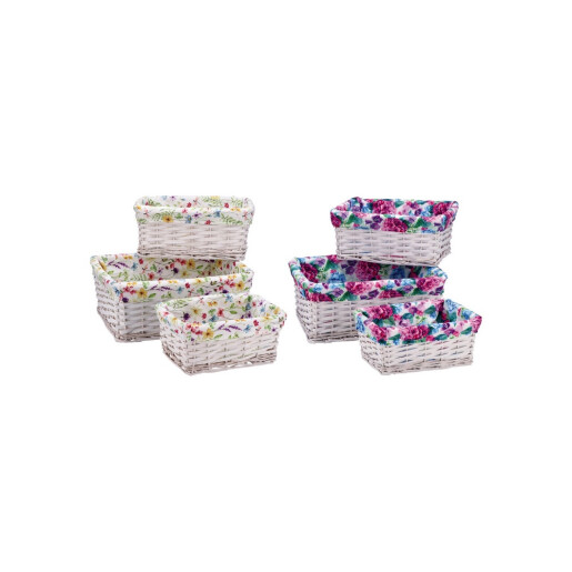 Set 6 cosuri depozitare 27,5 x 19 x 11,5 cm, 32 x 23,5 x 14 cm, 38 x 28 x 16,5 cm