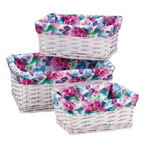 Set 6 cosuri depozitare 27,5 x 19 x 11,5 cm, 32 x 23,5 x 14 cm, 38 x 28 x 16,5 cm