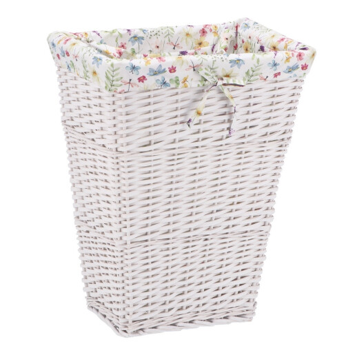 Cos rufe, depozitare, lemn salcie alb, textil 41 x 31 x 52 cm