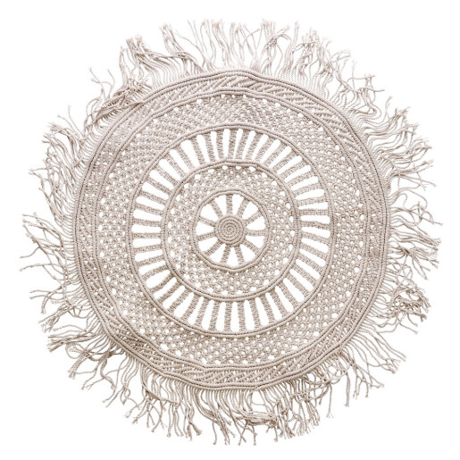 Covoras rotund bumbac crem 100 cm