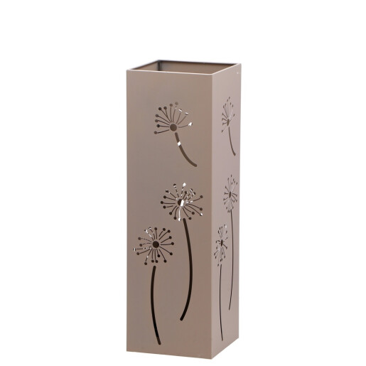 Suport umbrele metal maro taupe Daisy 15,5 x 15,5 x 49 cm