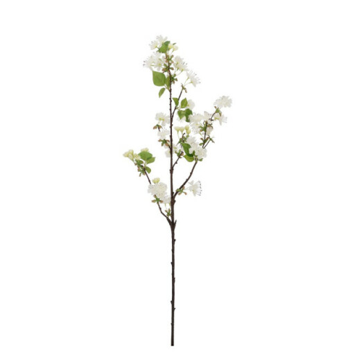 Set 12 crengute Par artificial alb verde 20x20x94h