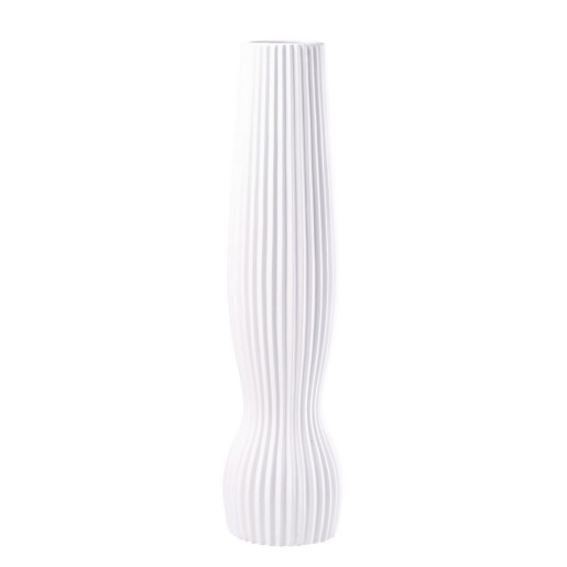 Vaza flori ceramica alba  19 x 76 cm