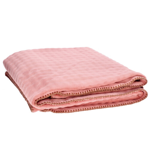 Patura flanel roz 200 x 220 cm