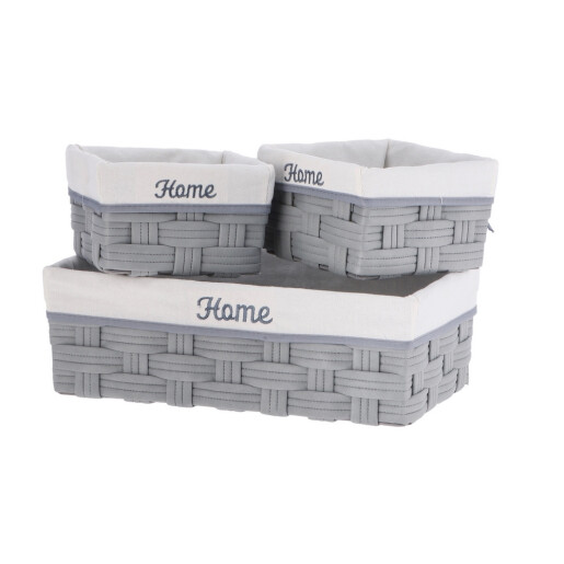 Set 6 cosuri depozitare  20 x 20 x12,5 cm, 44 x 25,5 x 14 cm