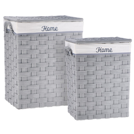 Set 2 cosuri rufe gri crem  38 x 28 x 50, 45 x 33 x 56 cm