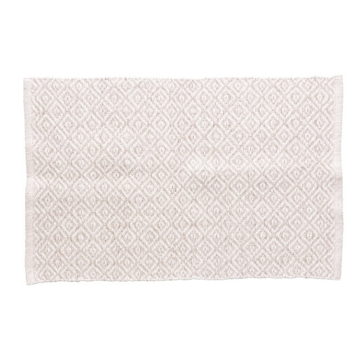 Covoras bumbac crem alb Jordi 60 x 120 cm
