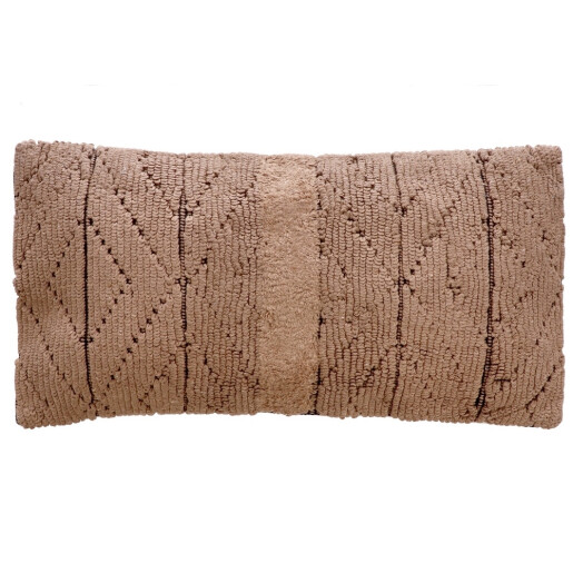 Perna decorativa bumbac maro negru Peres 60 x 30 cm