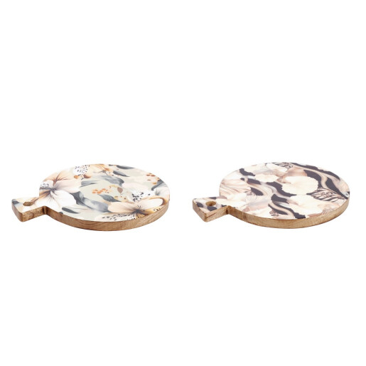 Set 2 platouri servire lemn multicolor Abel 39 x 29 x 2,5 cm