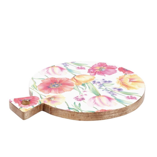 Set 2 platouri servire lemn multicolor Iole 39 x 29 x 2,5 cm