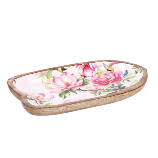 Platou servire lemn multicolor Iole 35 x 20 x 4 cm