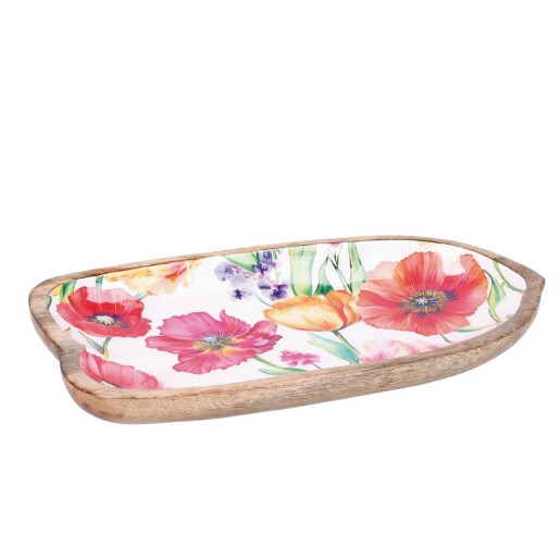Platou servire lemn multicolor Iole II 35 x 20 x 4 cm