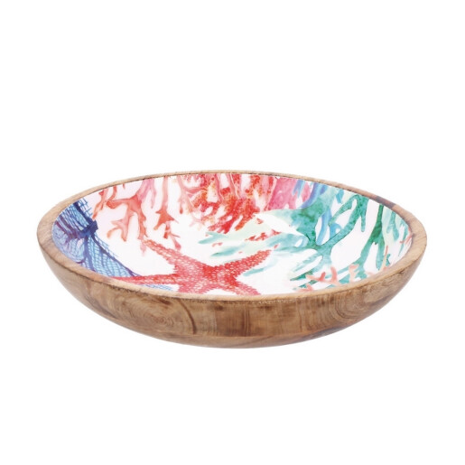 Set 2 boluri lemn multicolor Maela 30 x 6 cm