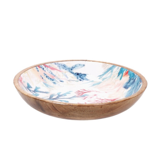 Set 2 boluri lemn multicolor Maela 30 x 6 cm