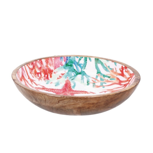Bol lemn multicolor Maela 30 x 7 cm