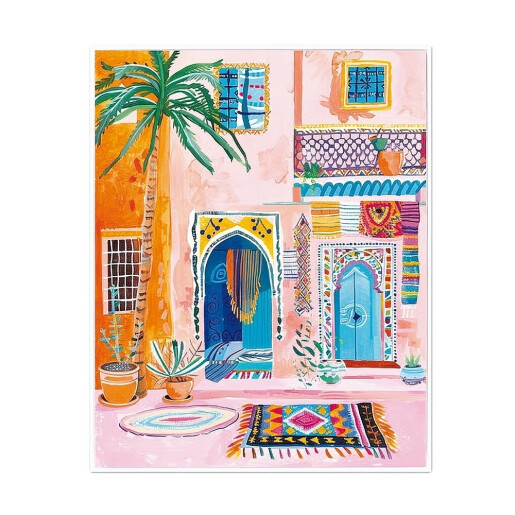 Set 4 tablouri decorative oleografie pe panza Peisaje 40 x 50 cm