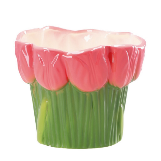 Set 2 vaze flori portelan multicolor 17 x 14,5 cm
