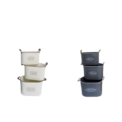 Set 6 ghivece flori 43 x 22 x 27, 47 x 26 x 32, 51 x 30,5 x 36,5 cm