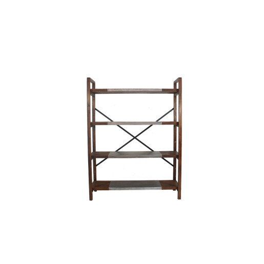 Raft pardoseala lemn fier 121 x 40,5 x 160 cm