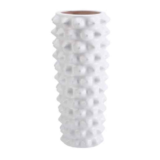 Vaza flori ceramica alba 16 x 34,5 cm