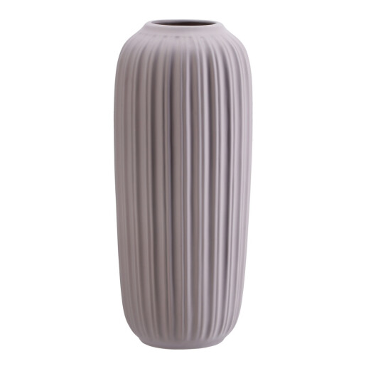 Vaza flori ceramica bej 16 x 38 cm