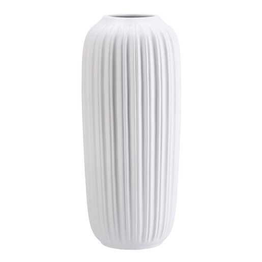 Vaza flori ceramica alba 16 x 38 cm