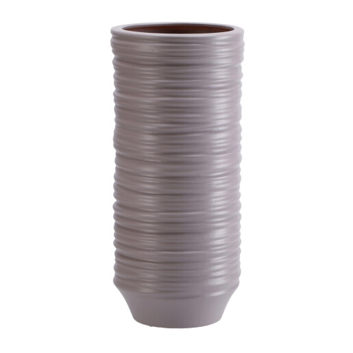 Vaza flori ceramica bej 12,5 x 35,5 cm
