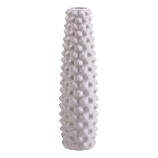 Vaza flori ceramica gri 13,5 x 46 cm